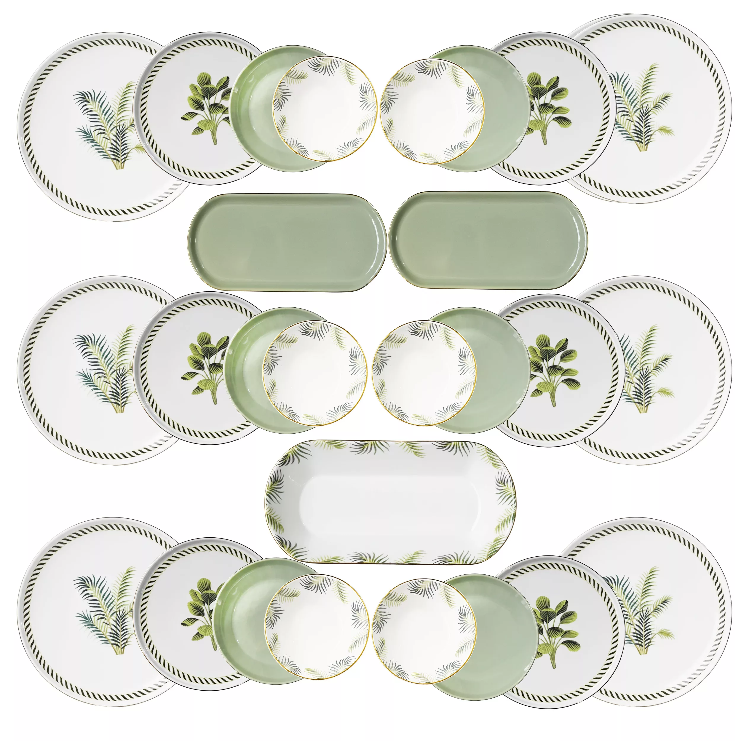 سرویس غذاخوری 27 پارچه 6 نفر اجار مدل VEGAS