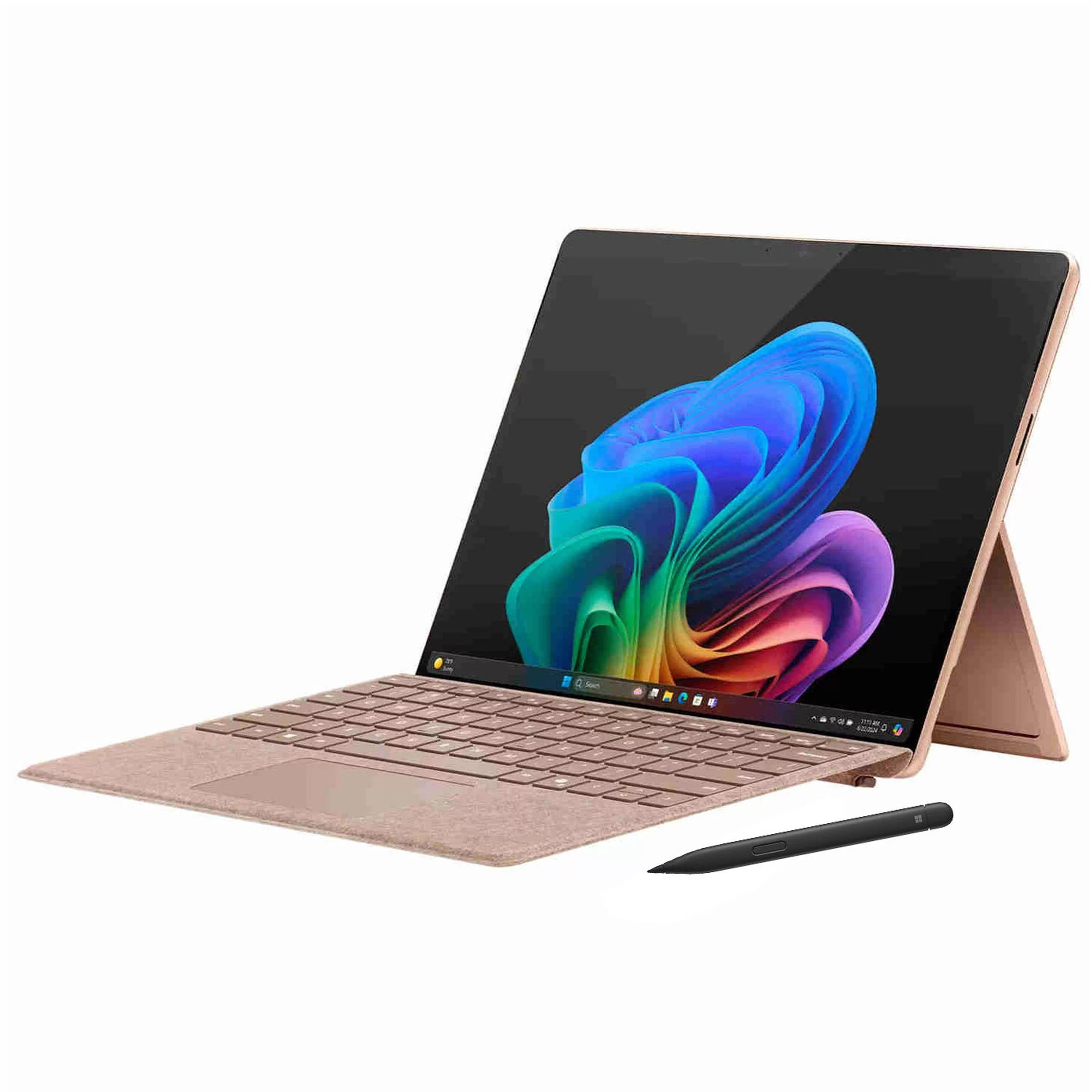 تبلت 13 اینچی مایکروسافت مدل Surface Pro 11-Snapdragon X Plus LCD ظرفیت 512 گیگابایت و رم 16 گیگابایت به همراه کیبورد Surface Pro Copilot و قلم Slim Pen 2 تبلت 13 اینچی مایکروسافت مدل Surface Pro 11-Snapdragon X Plus LCD ظرفیت 512 گیگابایت و رم 16 گیگابایت به همراه کیبورد Surface Pro Copilot و قلم Slim Pen 2