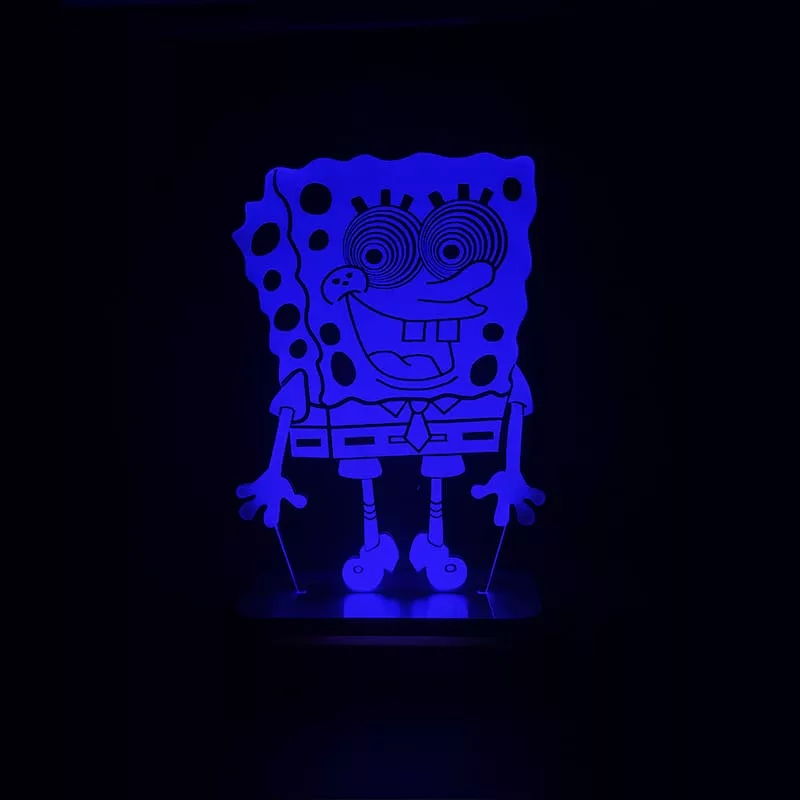 چراغ خواب سان لیزر طرح باب اسفنجی مدل کلید دار