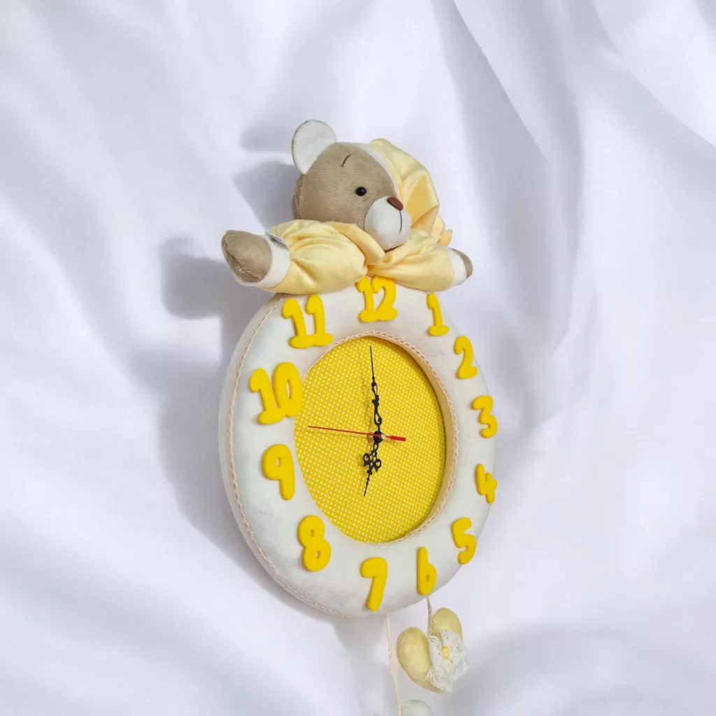 ساعت دیواری نی نی سیس طرح خرس نانان کد WNY