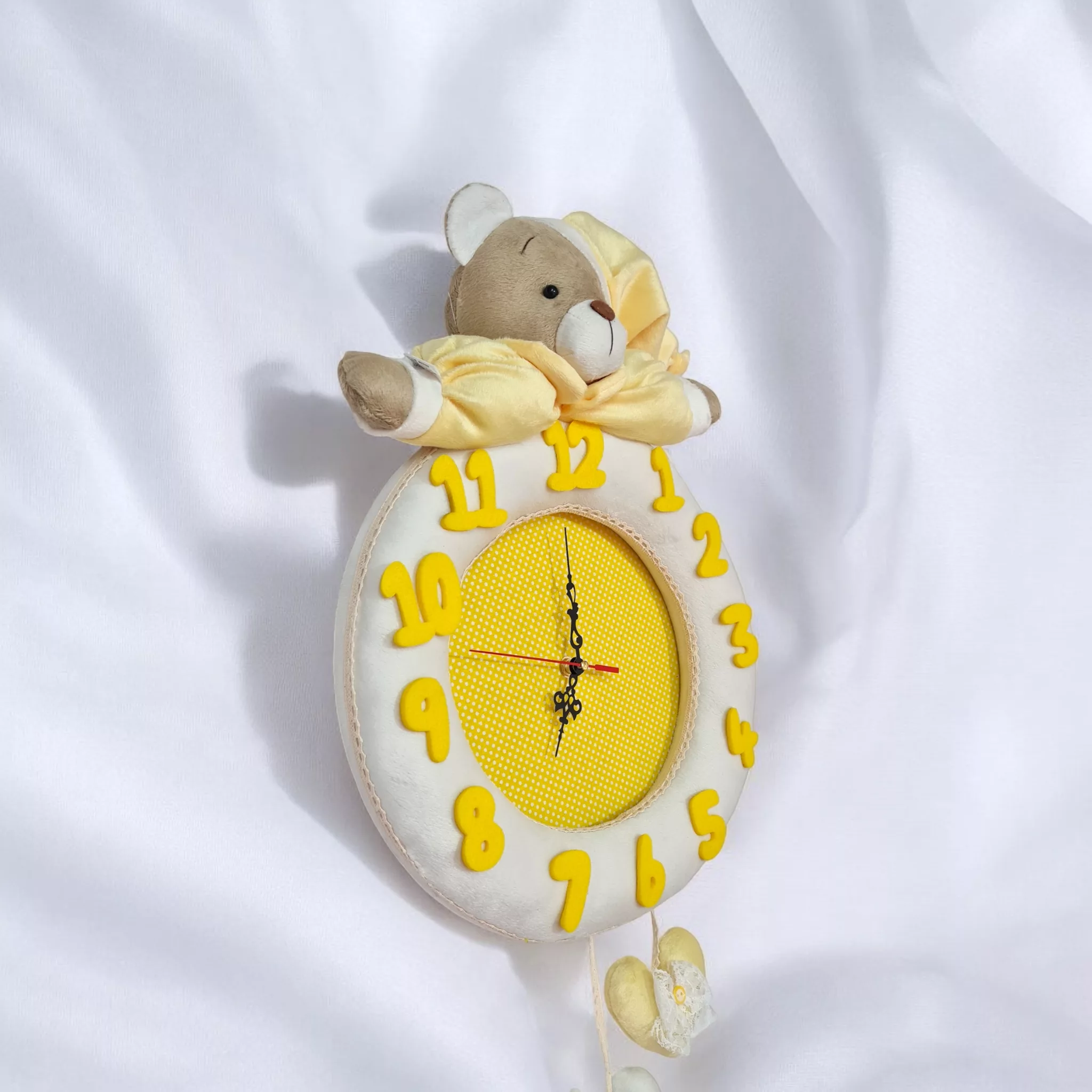 ساعت دیواری نی نی سیس طرح خرس نانان کد WNY