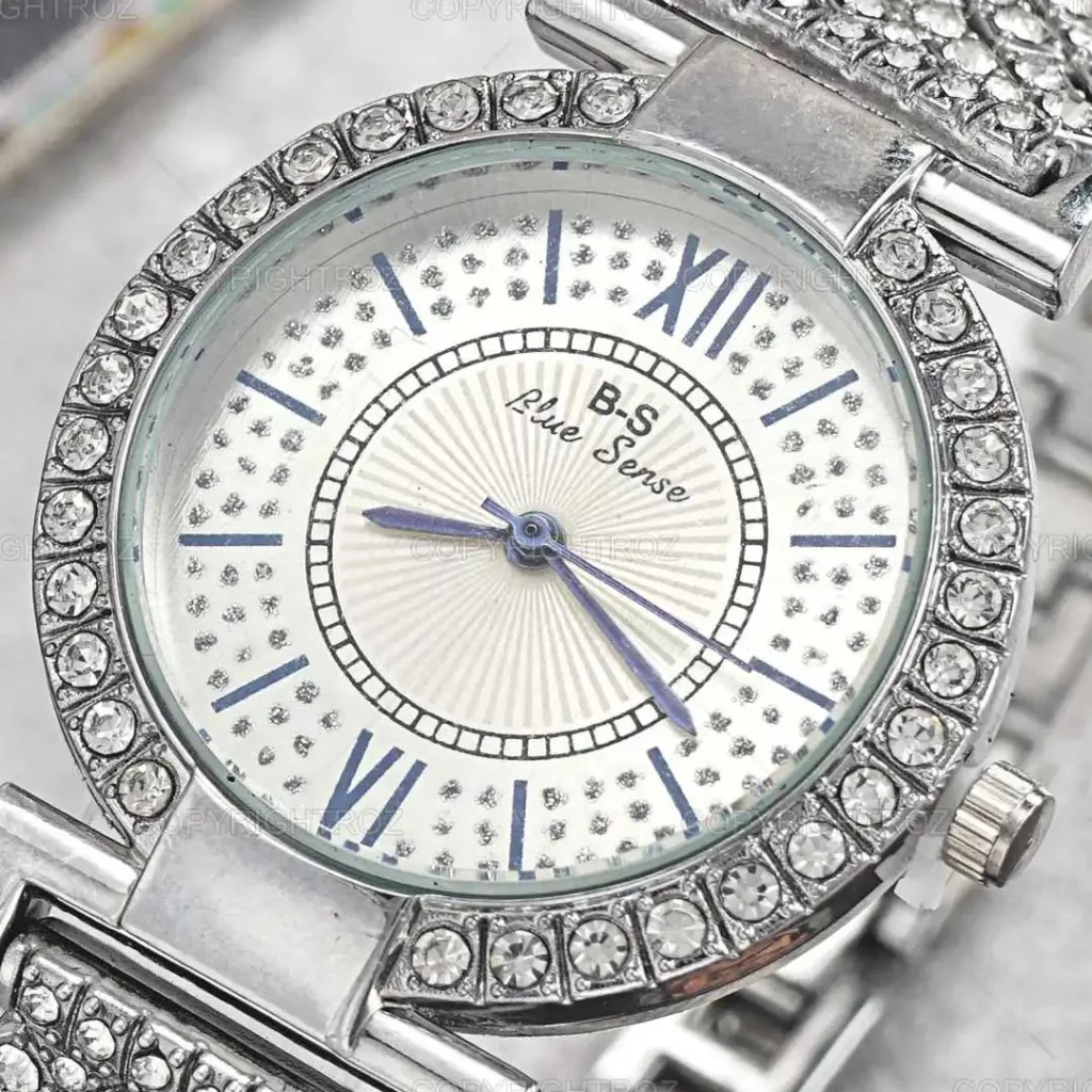 ساعت مچی عقربه ای زنانه مدل فول نگین