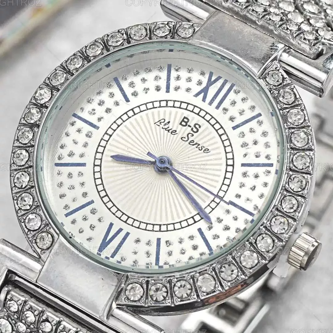 ساعت مچی عقربه ای زنانه مدل فول نگین