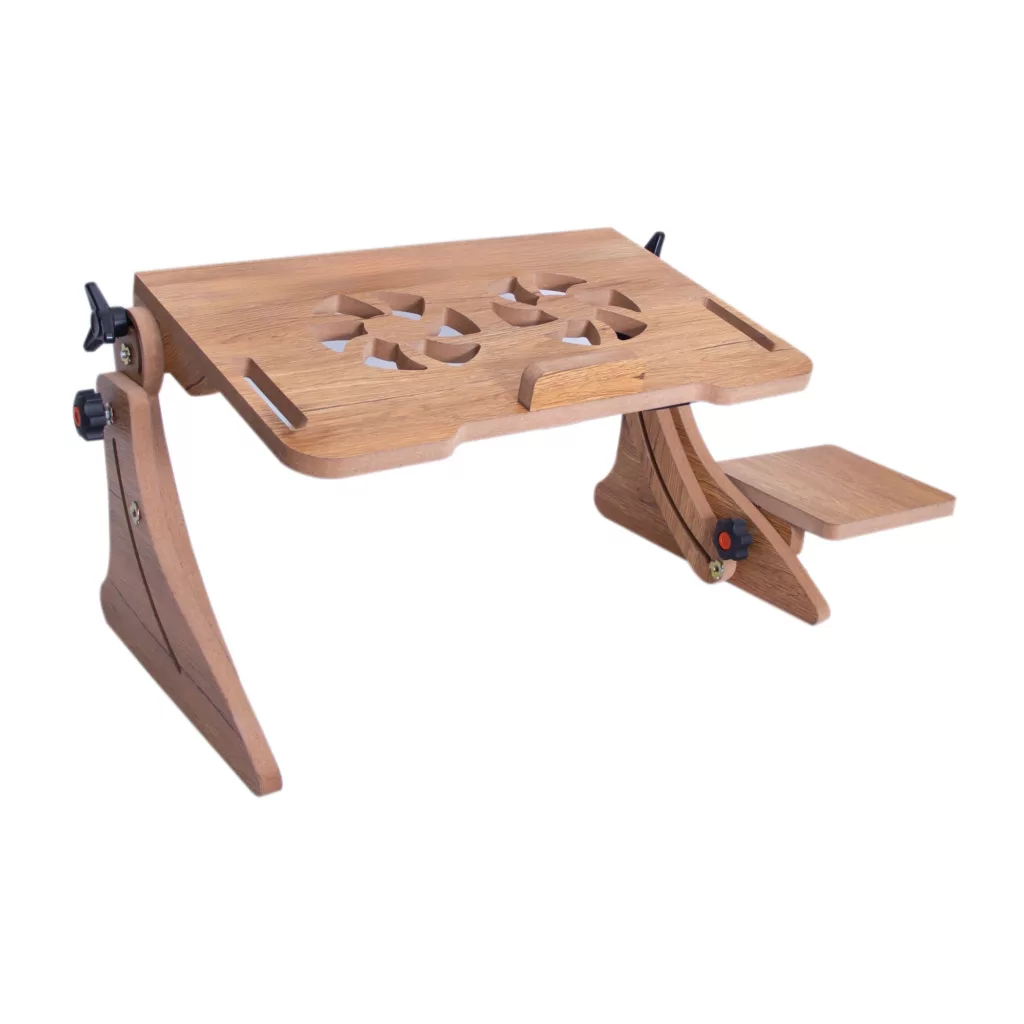 میز لپ تاپ تنظیم پذیر بومینوتک مدل flex wood