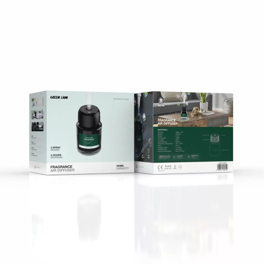 خوشبوکننده هوا گرین لاین مدل GNFRAIRDIFRBK حجم 160 میلی لیتر
