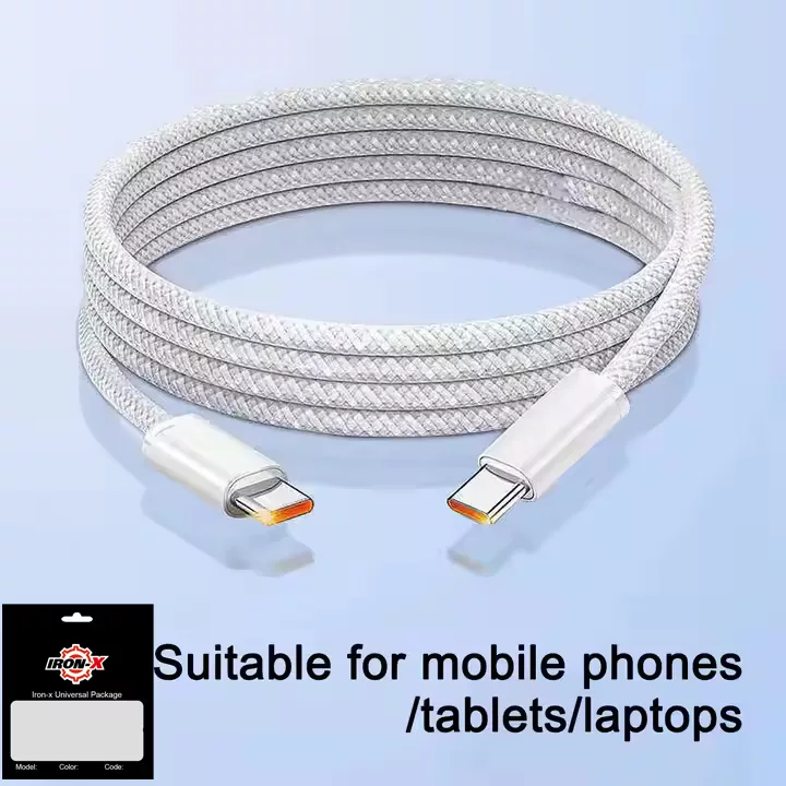 کابل USB-C آیرون ایکس مدل IPHONE16MAXPRO طول 1 متر به همراه سوزن سیم کارت