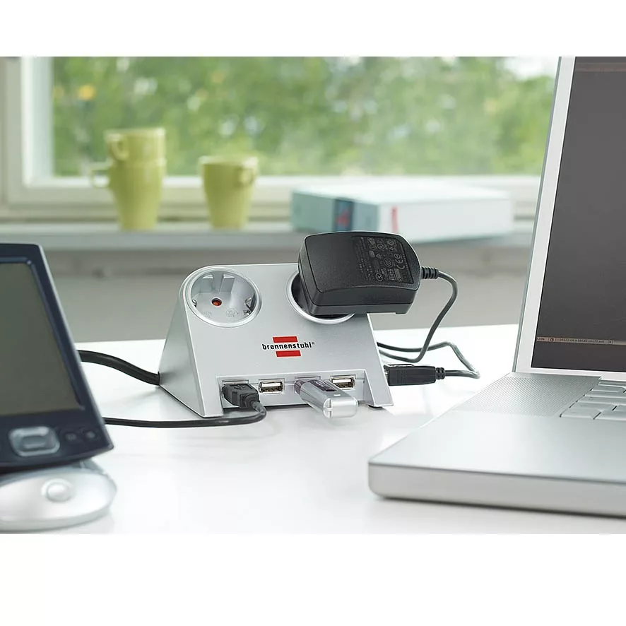 چندراهی برق برننشتول مدل هاب 4 پورت USB