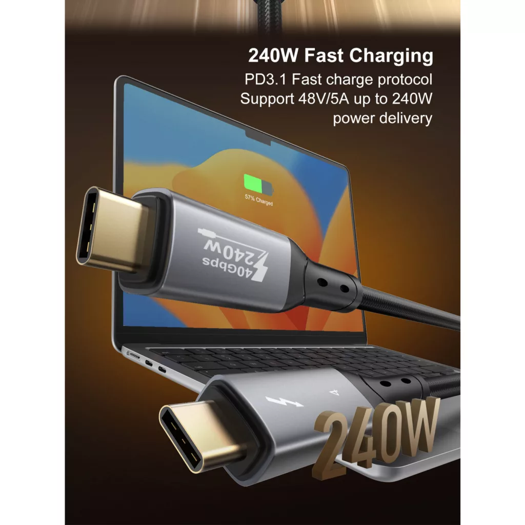 کابل USB-C الدینیو مدل TC-11c 240W طول 1 متر