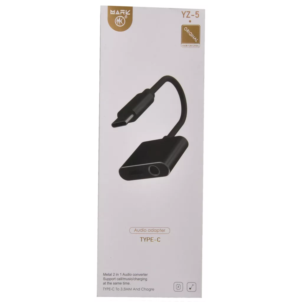 مبدل 1به 2 USB-C به AUX/ USB مکا مدل M-ACU