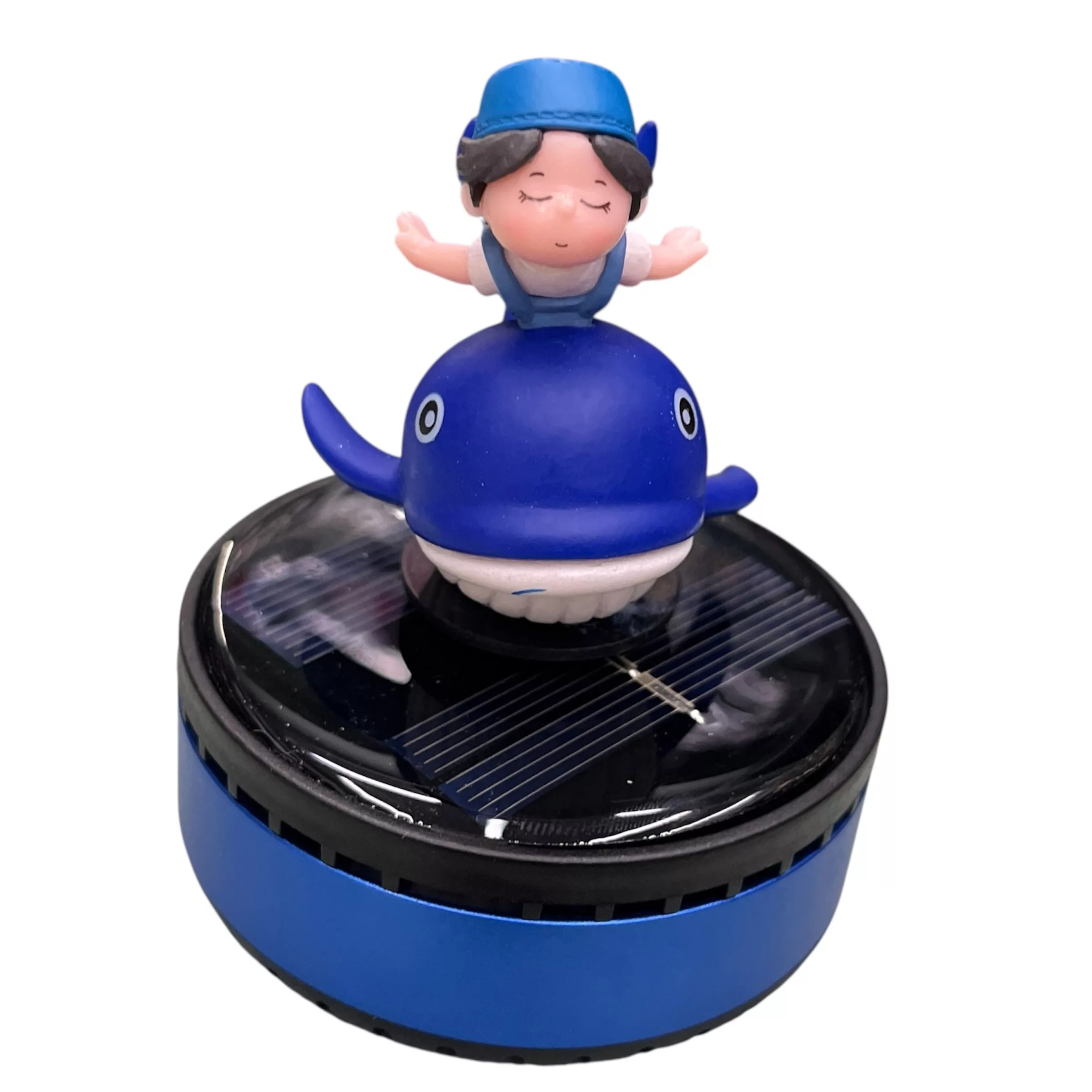 خوشبوکننده خودرو مدل خورشیدی سولار چرخشی عروسکی نهنگ  کد B-L-E