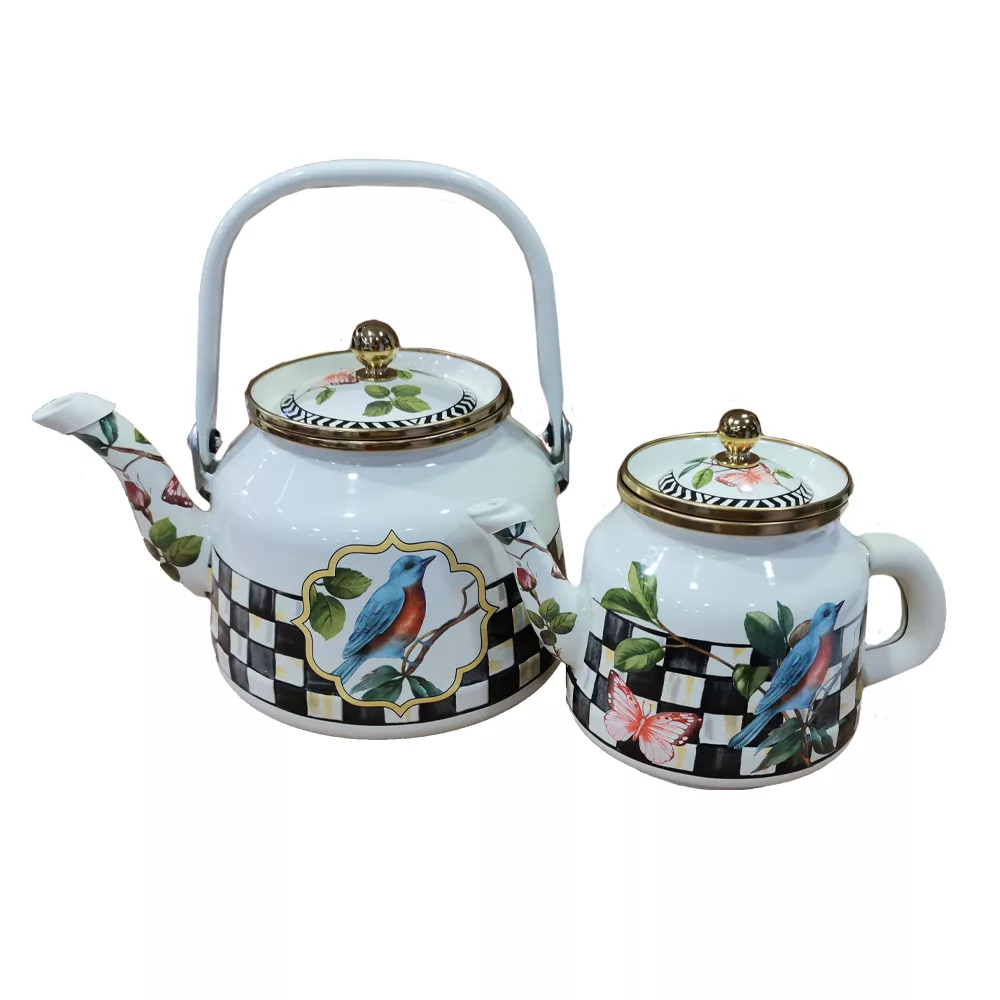 ست کتری و قوری مدل پرنده کد 4248