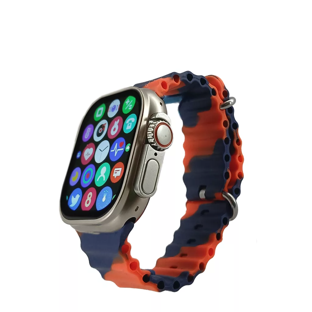 ساعت هوشمند مدل P9 Ultra2 pack با قابلیت کنترل موسیقی بند سیلیکونی به همراه هدفون