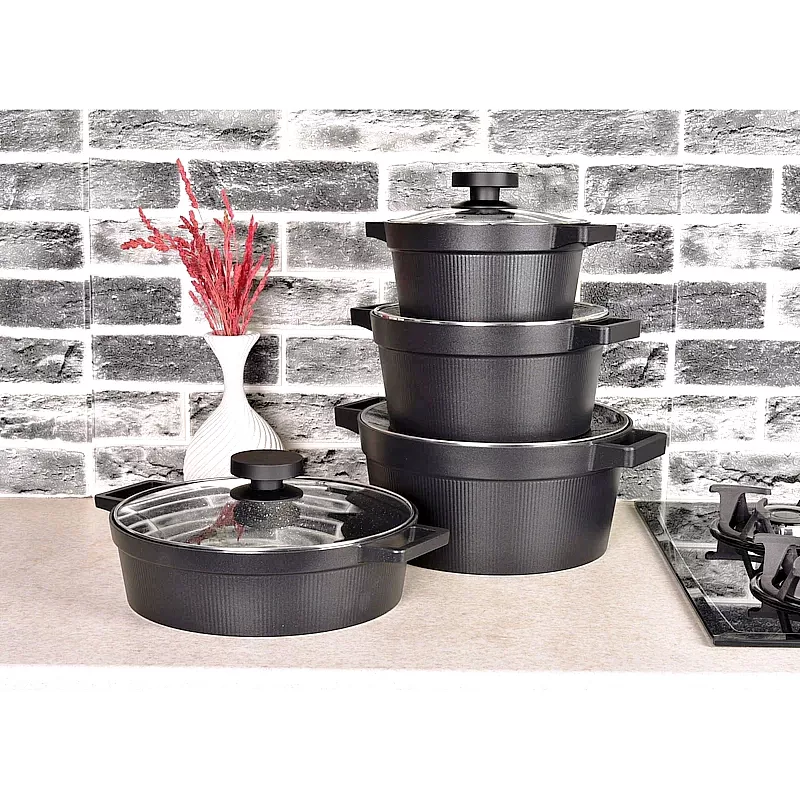 سرویس قابلمه گرانیت 8 پارچه مدل UN-8500 Jahizie