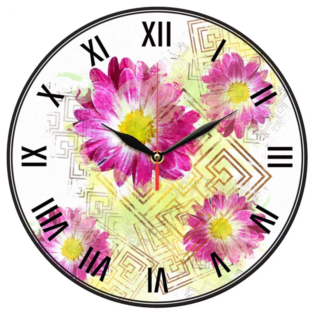 ساعت دیواری مدل 1167 طرح گل ساعت دیواری مدل 1167 طرح گل