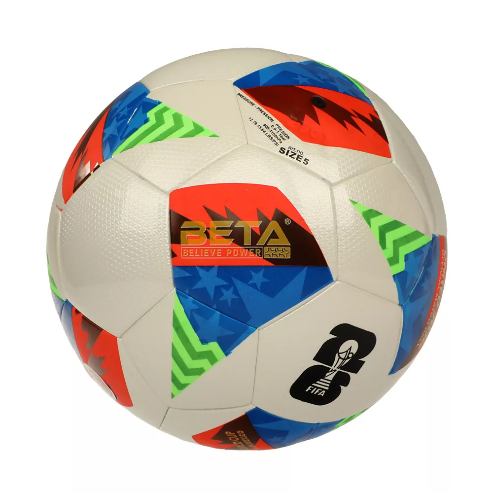 توپ فوتبال بتا مدل یونایتد 2026 چرم صدفی سایز 5