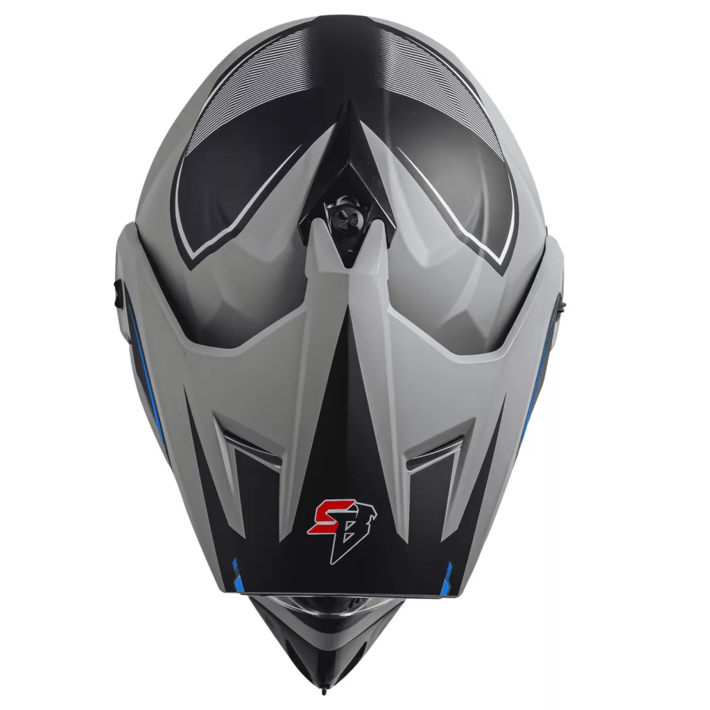 کلاه کاسکت چانه‌دار استیل برد مدل RACER TBlue