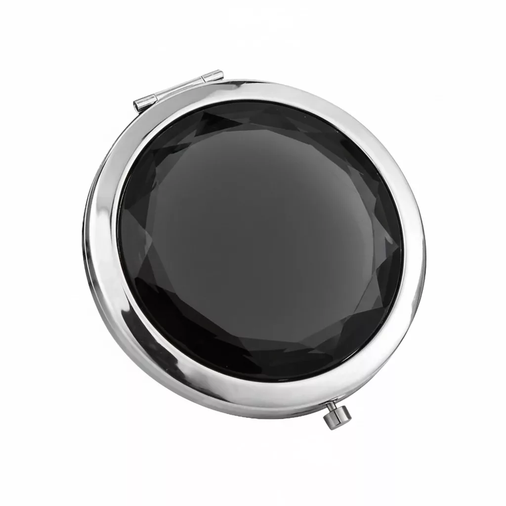 آینه آرایشی تاشو جیبی مدل کریستال کامپکت کربن پاور
