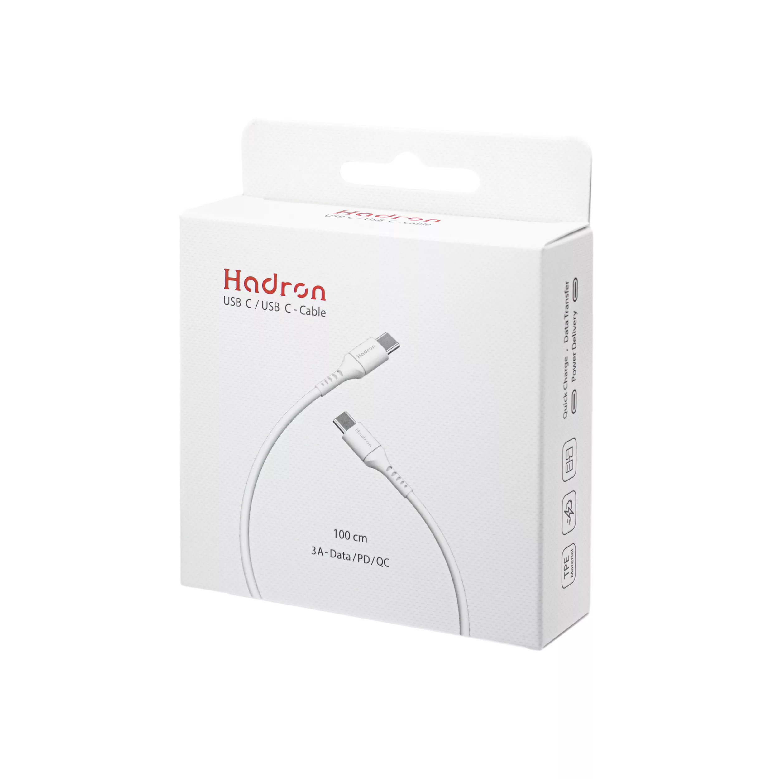 کابل USB-C هادرون مدل HTC-C-C01 طول 1 متر