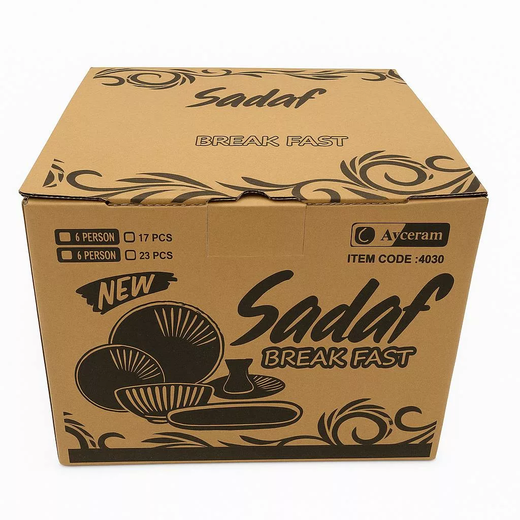 سرویس صبحانه‌خوری 17 پارچه 4 نفر آی سرام مدل 4020
