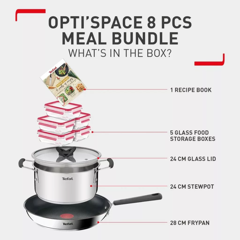 سرویس پخت و پز 9 پارچه تفال مدل Meal Prep