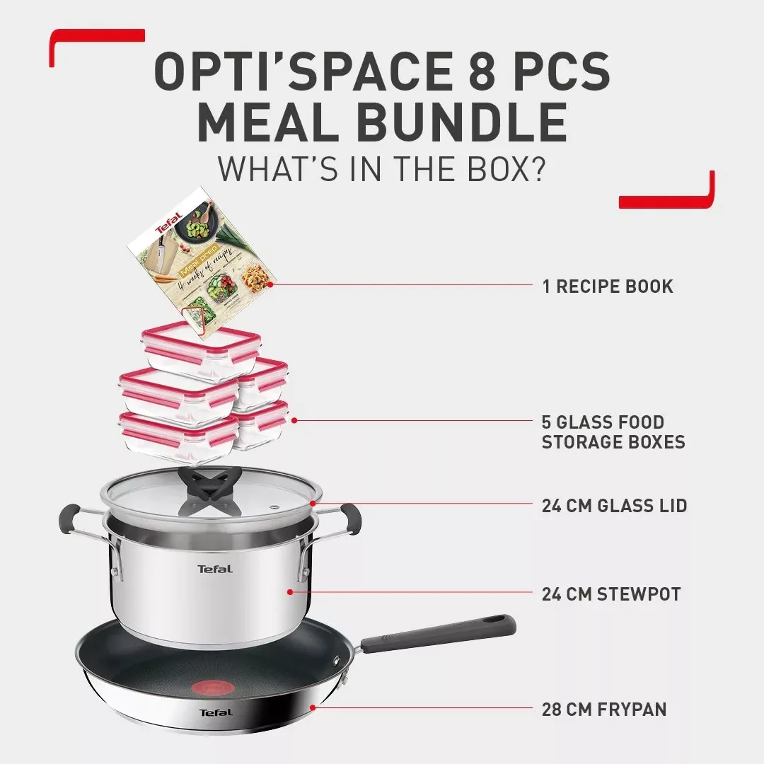 سرویس پخت و پز 9 پارچه تفال مدل Meal Prep