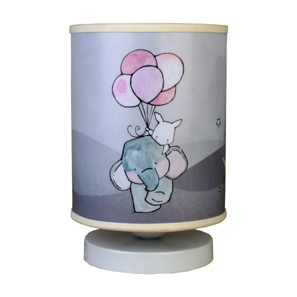 آباژور رومیزی کودک مدل فیل و خرگوش