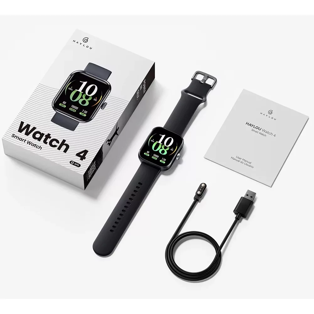 ساعت هوشمند 48 میلیمتری هایلو مدل Watch 4 با بند سیلیکونی