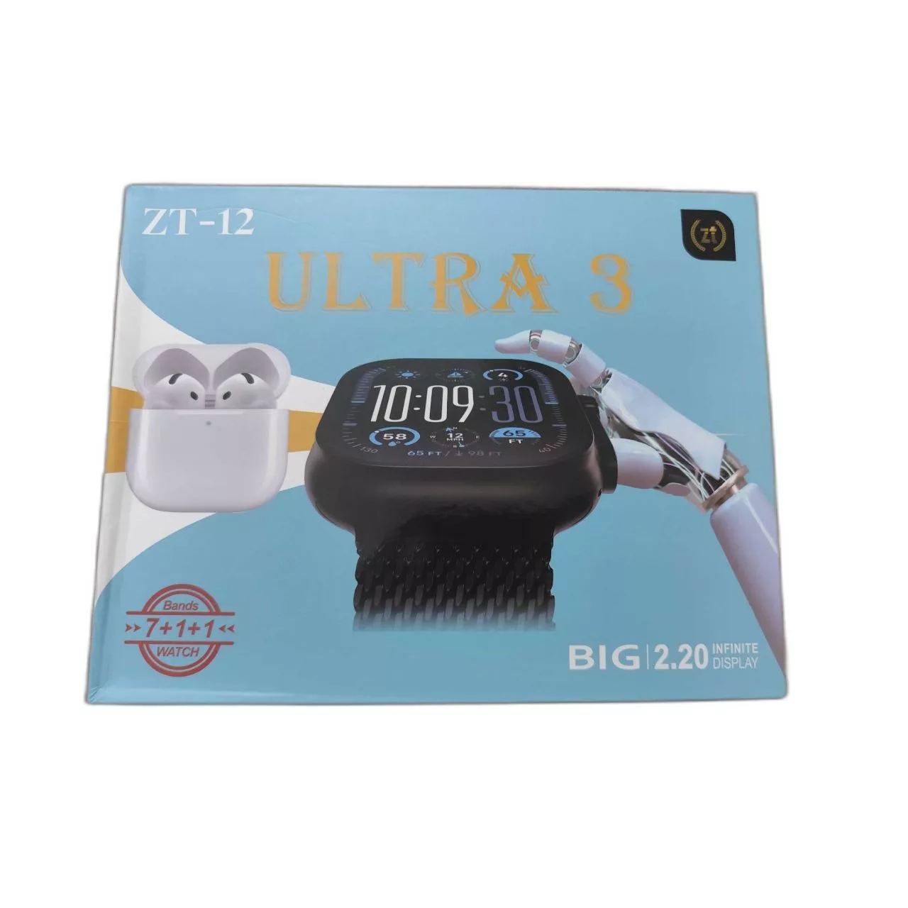 ساعت هوشمند 2.20 اینچی مدل ZT-12 Ultra 3 با بند سیلیکونی