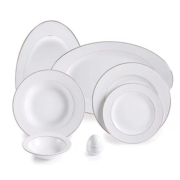 سرویس 102 پارچه چینی زرین ایران سری ایتالیا اف مدل صدف درجه عالی