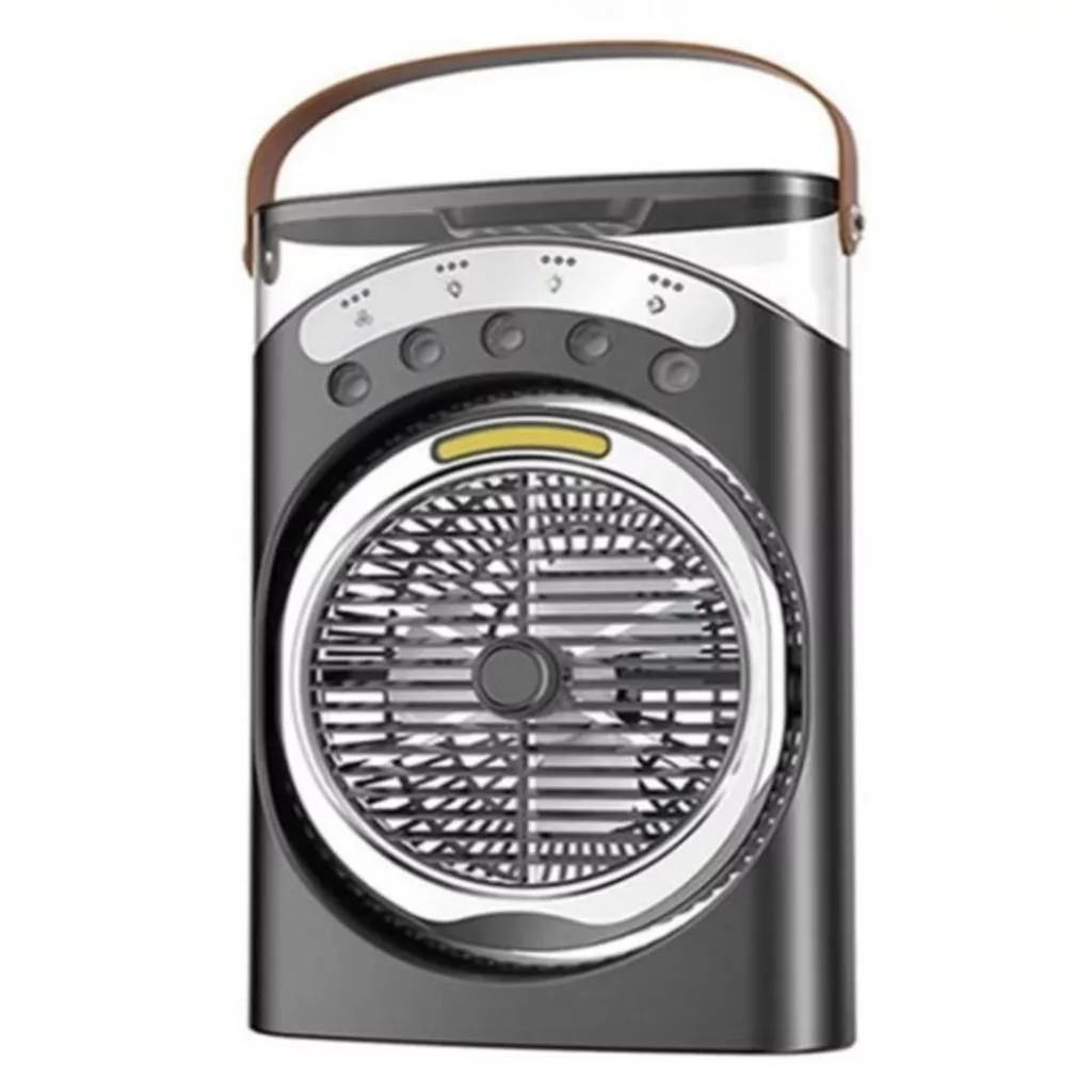 پنکه شارژی مدل مه پاش LED دار YT M 2052 ظرفیت 3600 میلی آمپر ساعت