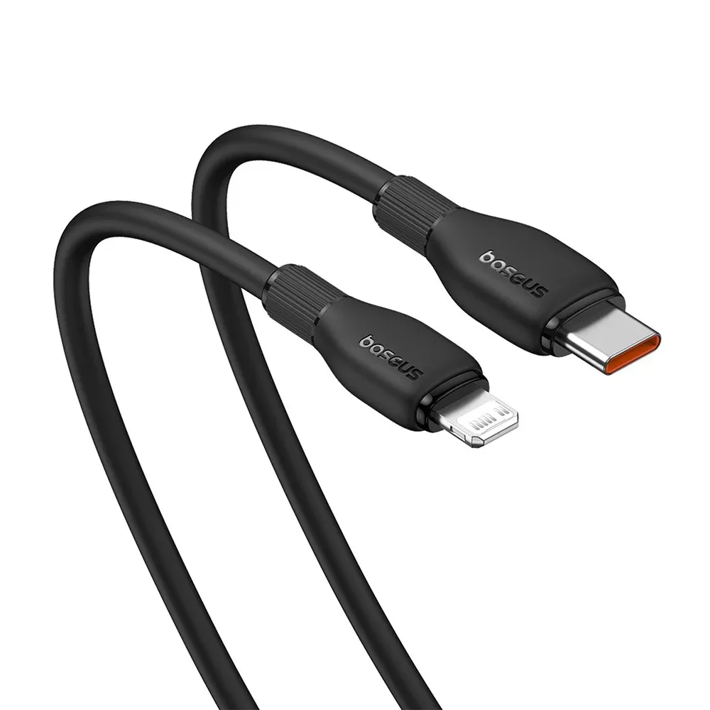 کابل تبدیل USB-C به لایتنینگ بیسوس مدل Pudding Series Gentle 20W طول 120 سانتی متر