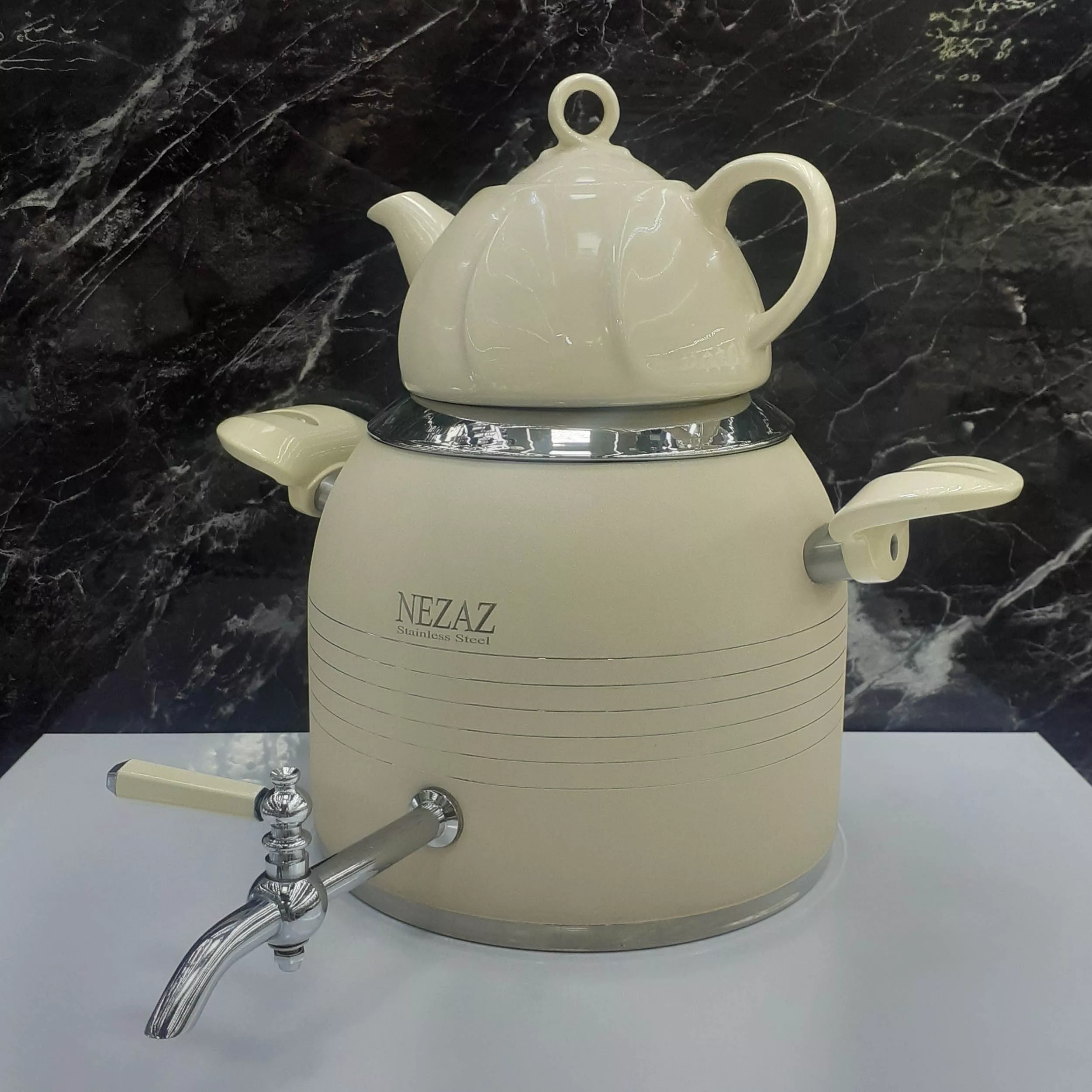 ست کتری و قوری نزاز مدل قالب ترک