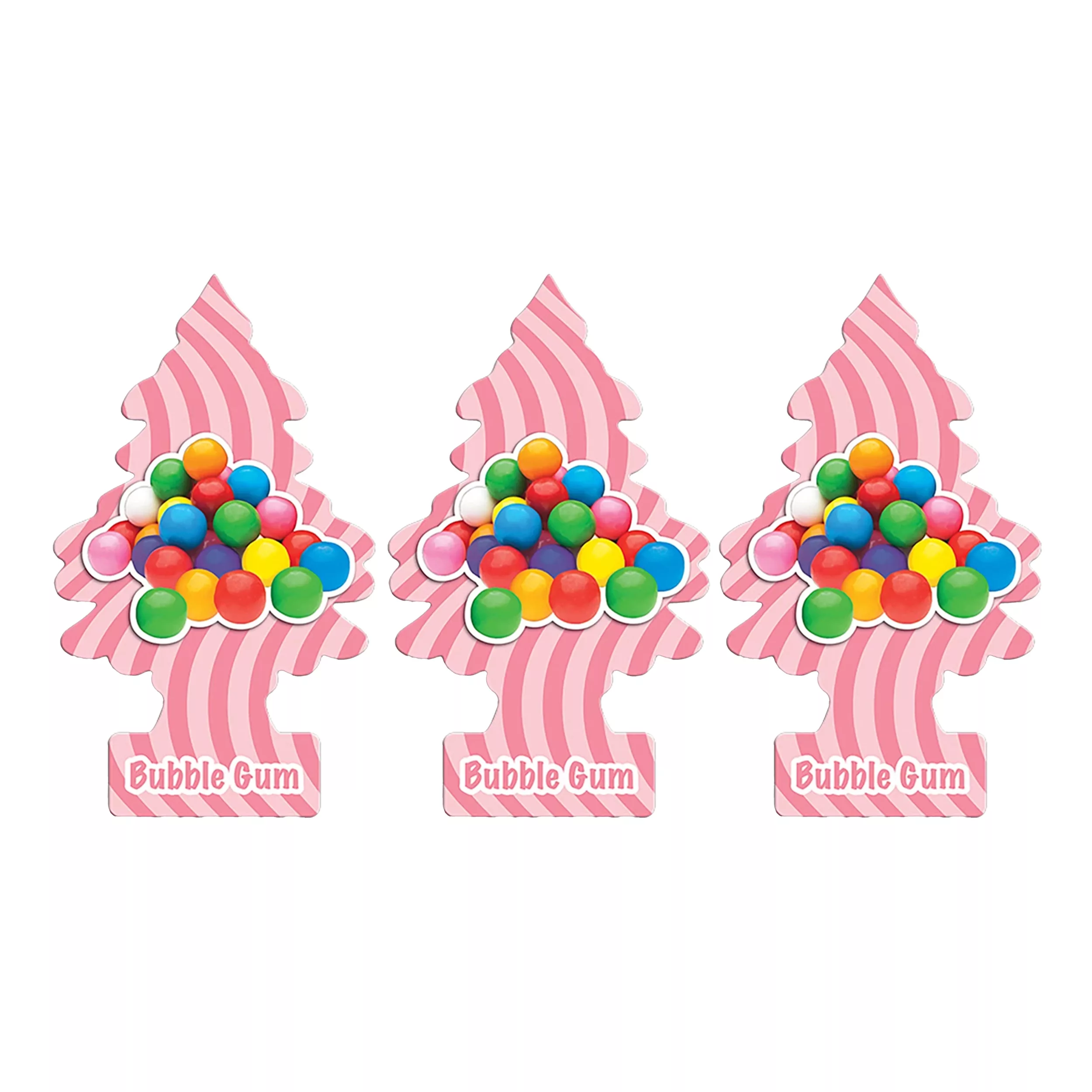 خوشبوکننده خودرو لیتل تریس مدل Trees رایحه Bubble Gum بسته 3 عددی