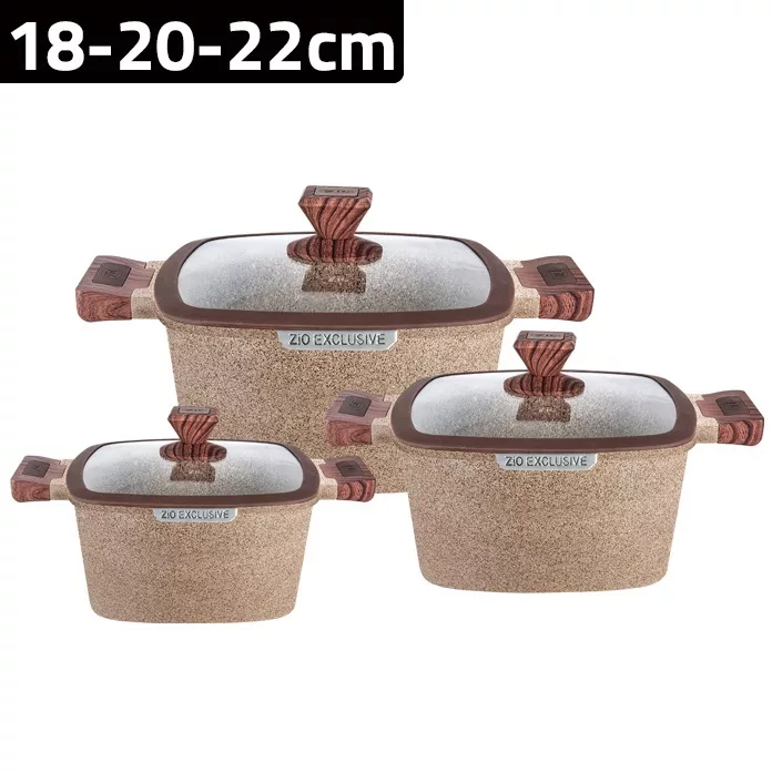 سرویس قابلمه 6 پارچه زیو مدل Z-8350-22