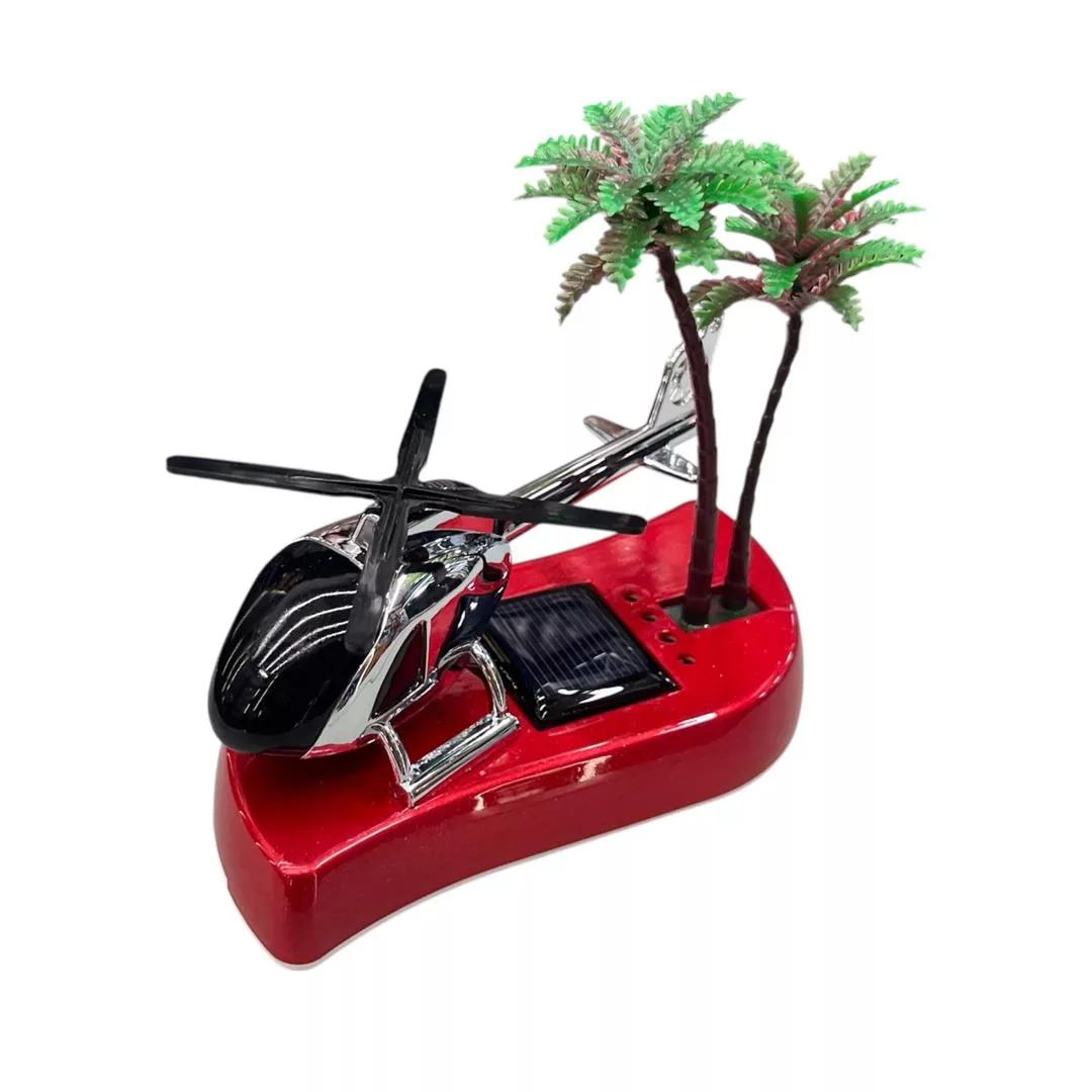 خوشبو کننده رو داشبوردی خودرو مدل سولار چرخشی طرح هلیکوپتر جزیره ای کد RD