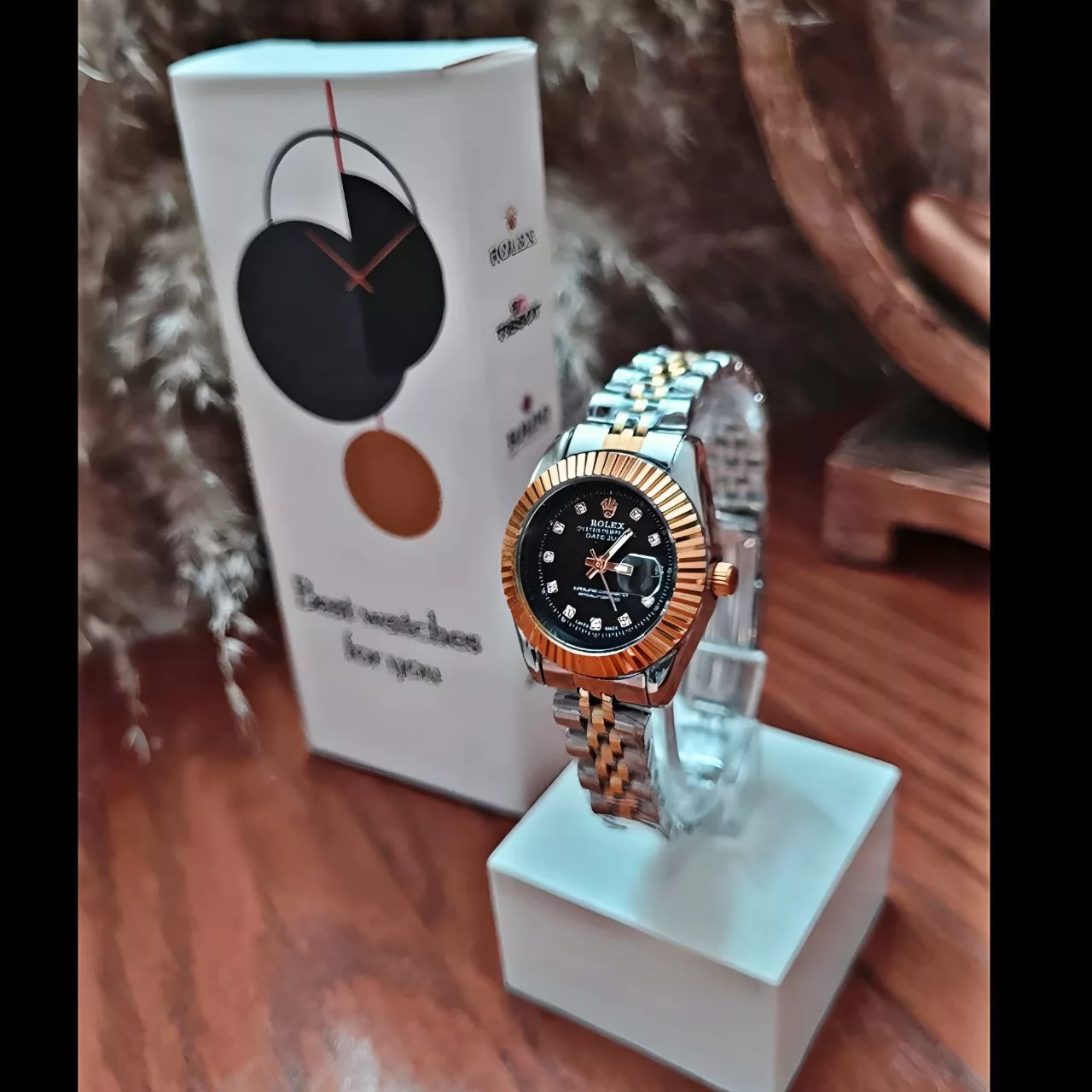 ساعت مچی عقربه ای زنانه  مدل دیت جاست_rz_z02