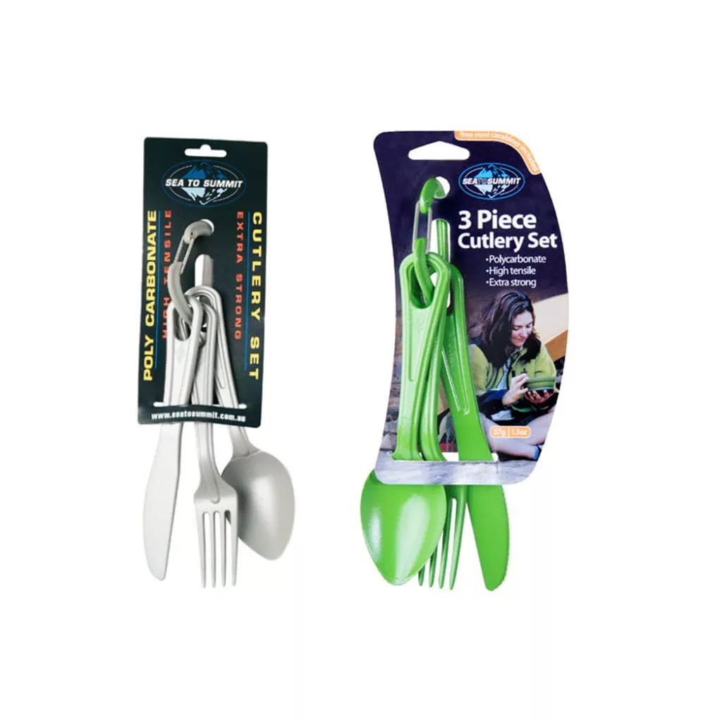 ست قاشق چنگال کارد سفری سی تو سامیت مدل Cutlery Set کد F2023 مجموعه 3 عددی