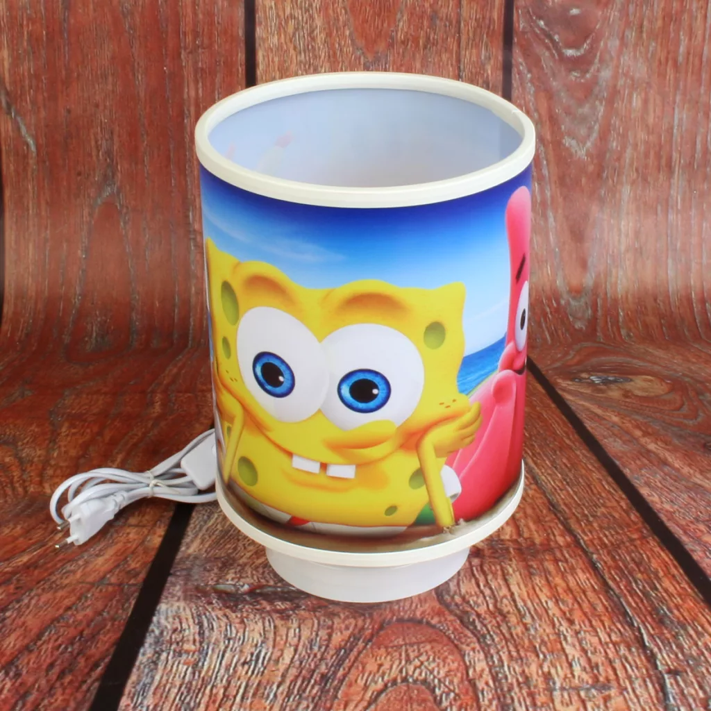 آباژور رومیزی کودک مدل باب اسفنجی