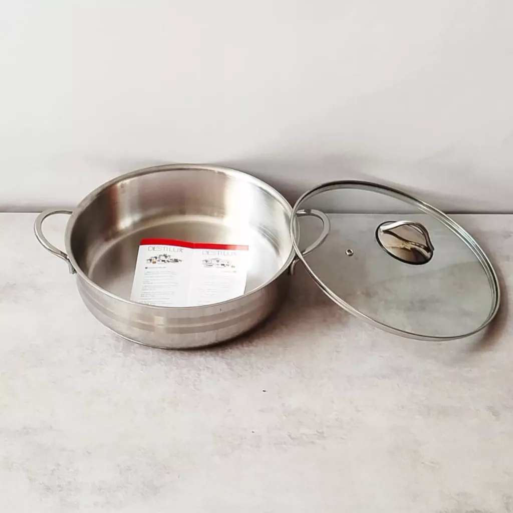 سرویس قابلمه و تابه 4 پارچه دستیلوکس مدل Mp