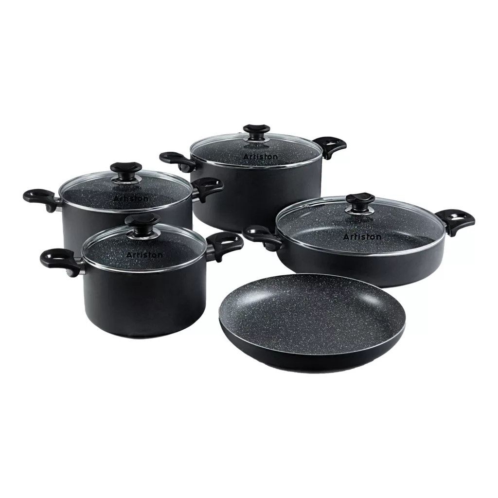 سرویس قابلمه و تابه تفلون 9 پارچه آرتیستون صنعت مدل 916