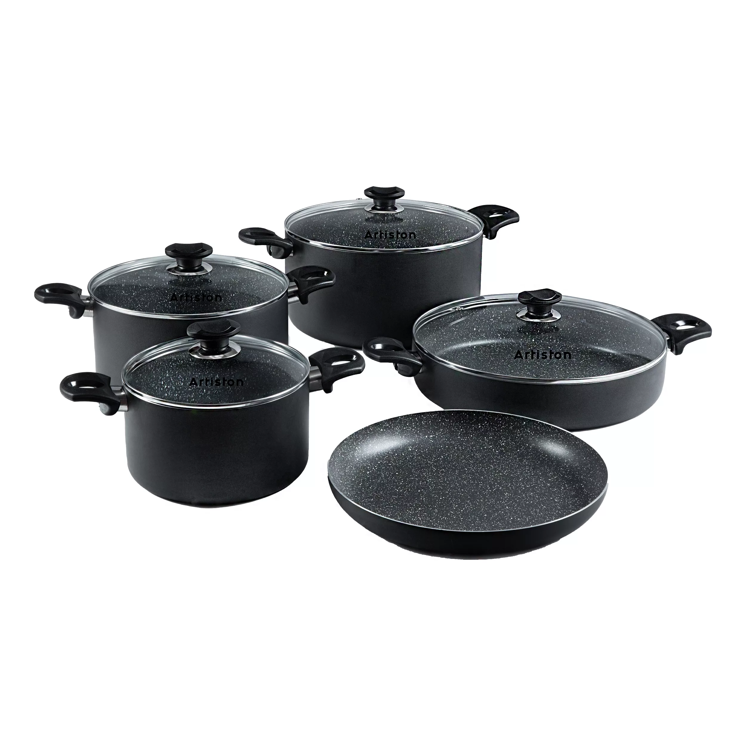 سرویس قابلمه و تابه تفلون 9 پارچه آرتیستون صنعت مدل 916