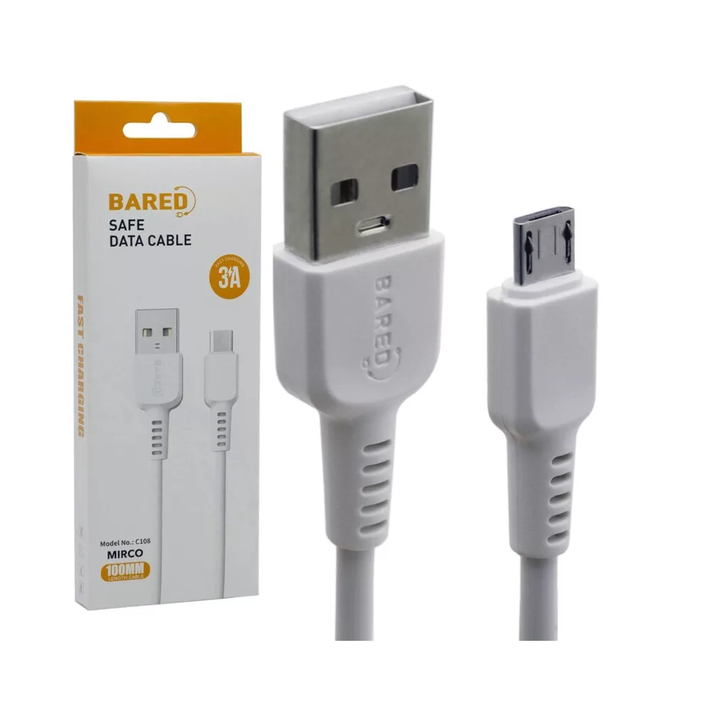 کابل تبدیل USB به MicroUSB بارد مدل 3A طول 1 متر