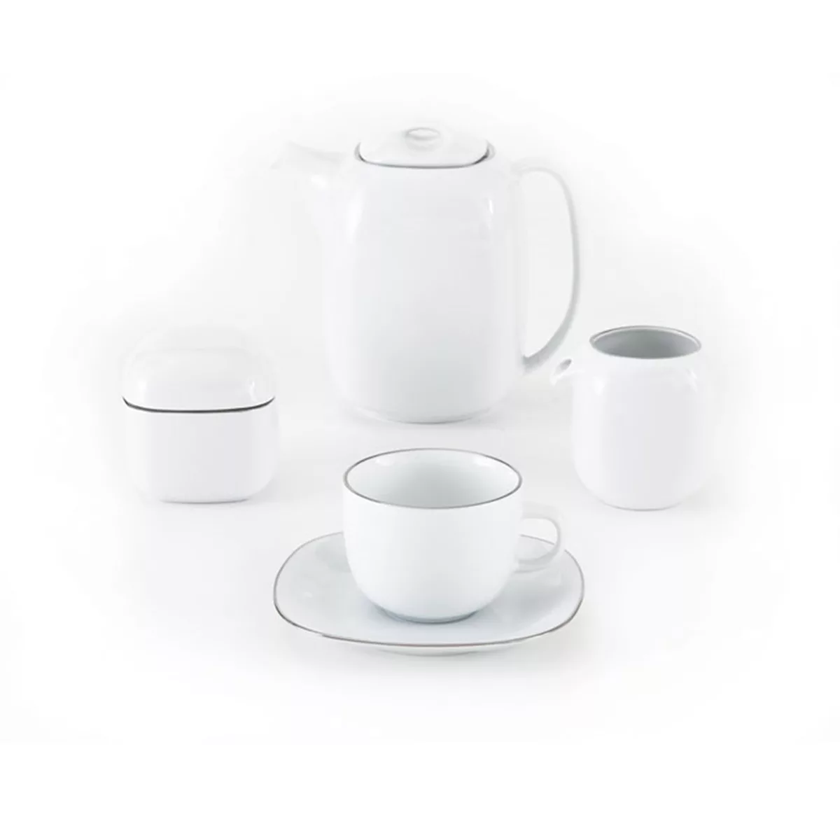 سرویس غذاخوری 98 پارچه چینی زرین ایران سری کواترو مدل سمن درجه یک