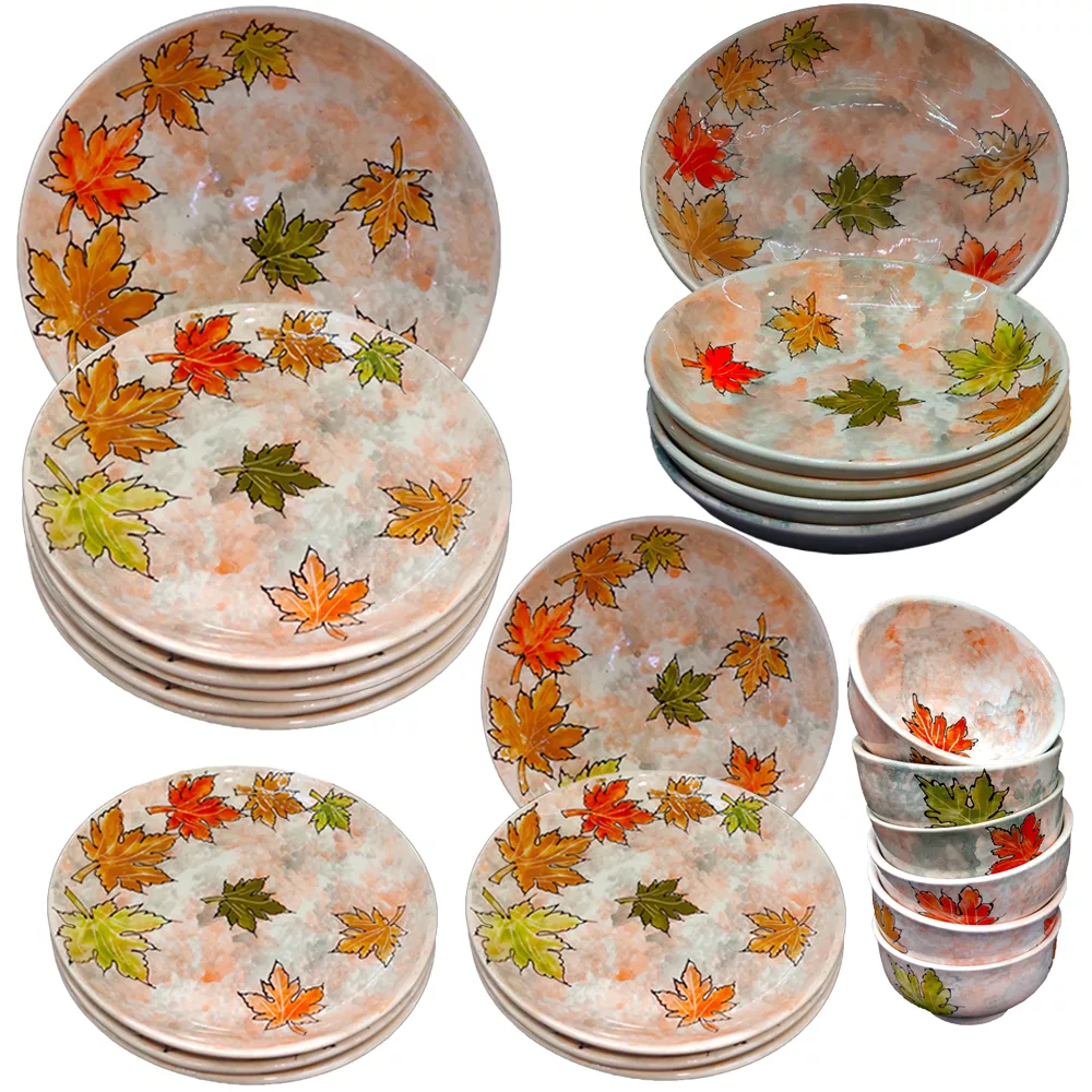 سرویس غذاخوری 24 پارچه مدل پاییزی