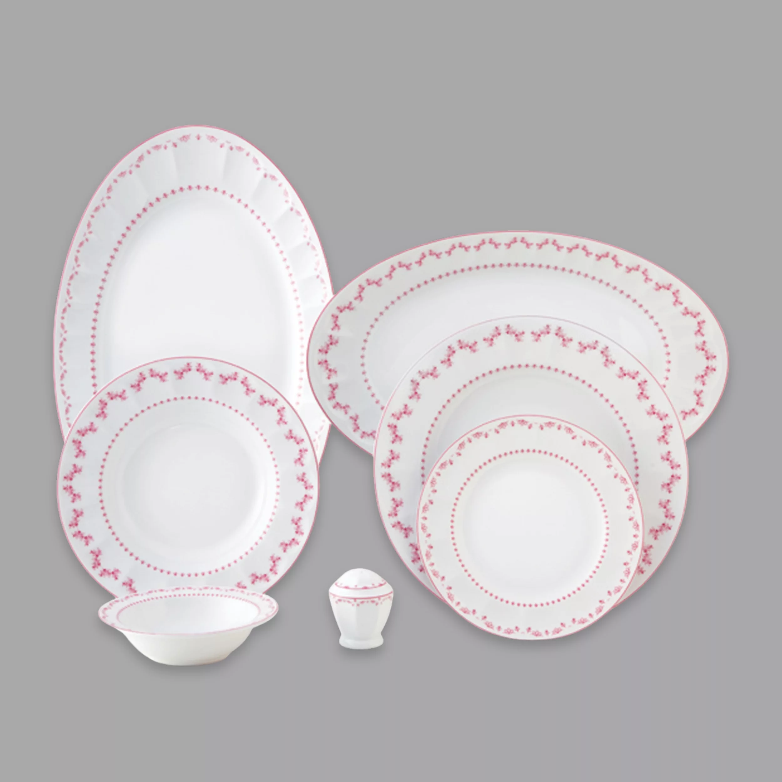 سرویس غذاخوری 29 پارچه 6 نفر چینی زرین ایران مدل فرانسیس سری نئوکلاسیک درجه یک