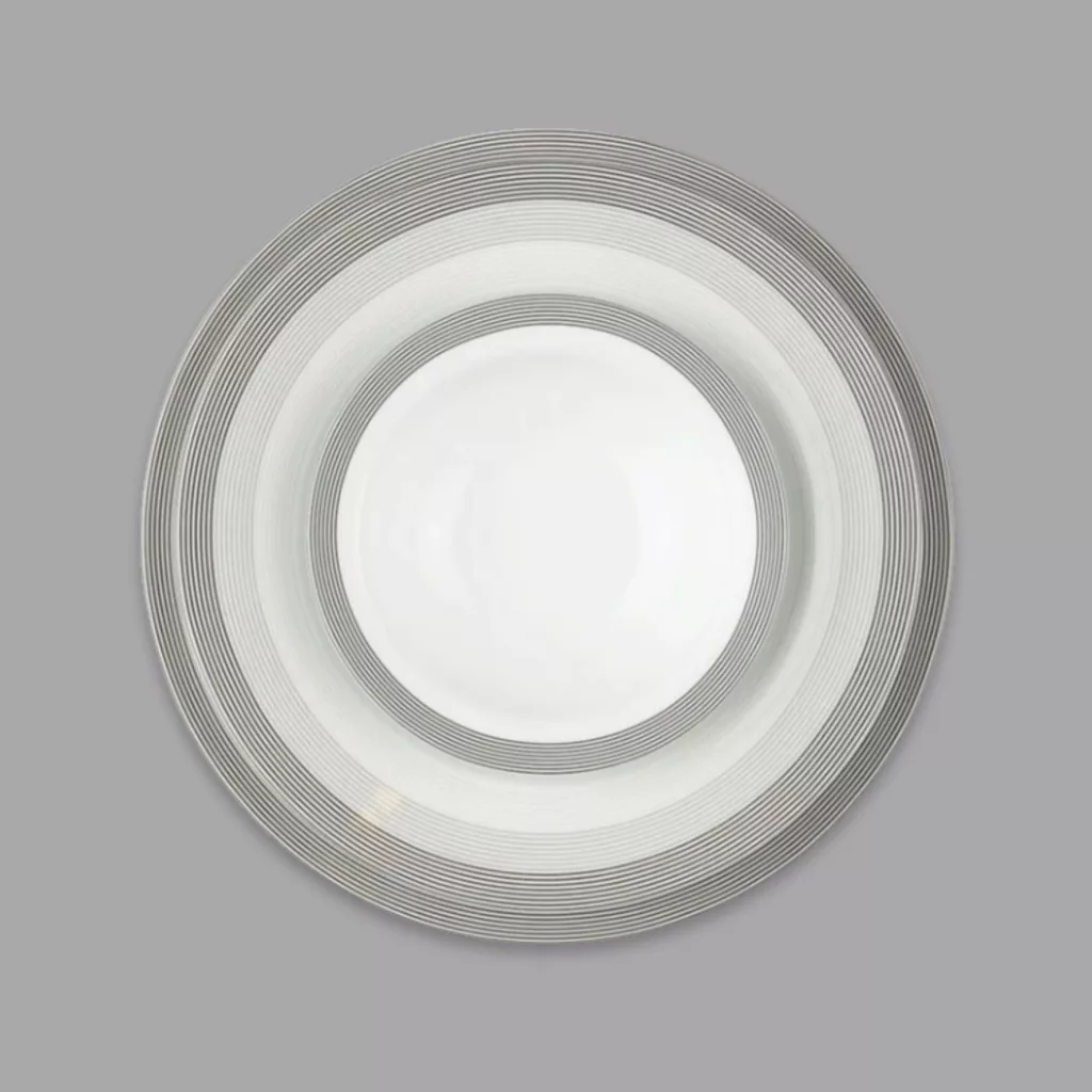 سرویس غذاخوری 28 پارچه 6 نفر چینی زرین ایران مدل Silver Liner Top Grade