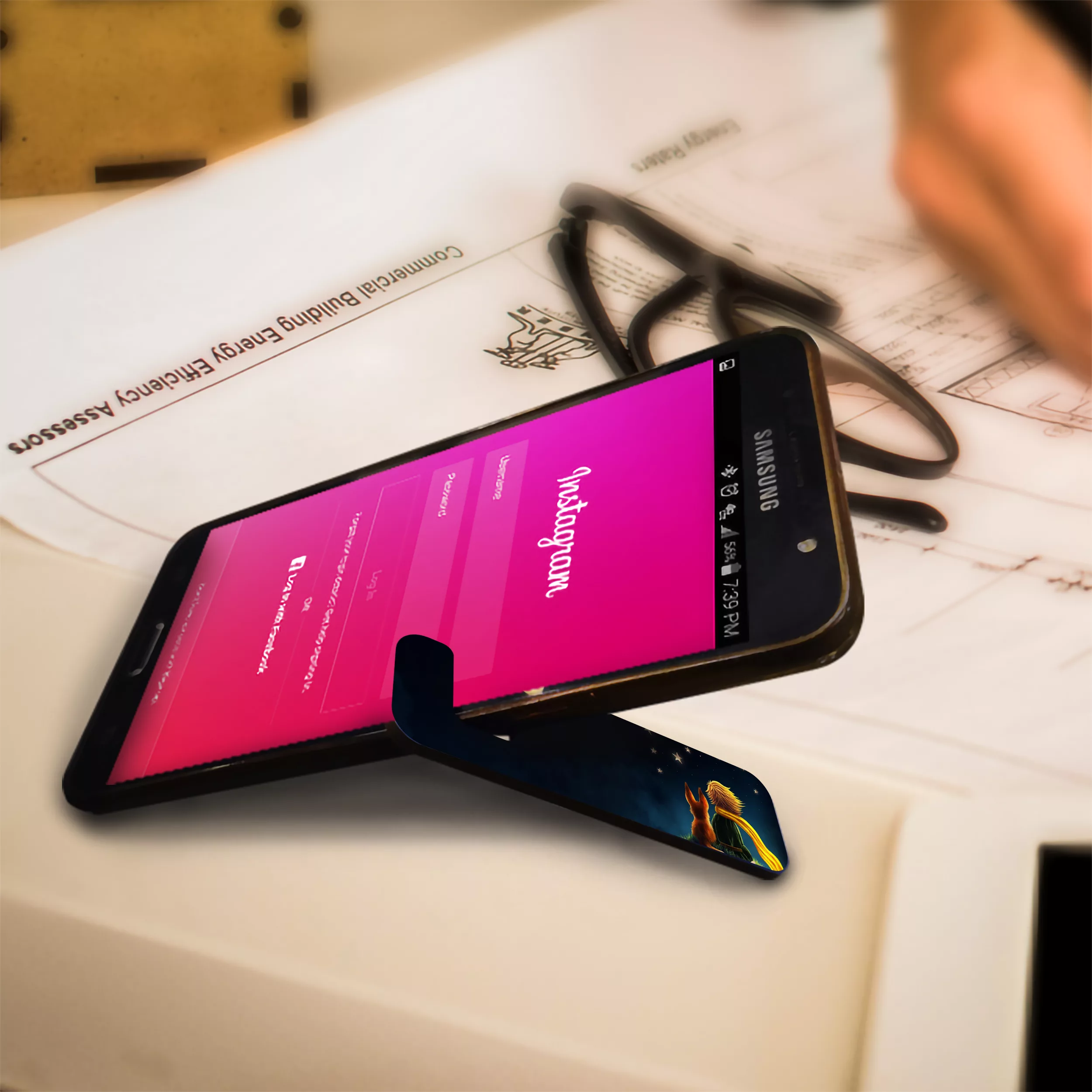 پایه نگهدارنده گوشی موبایل و تبلت لوکسینو مدل JSH_2535 بسته 2 عددی