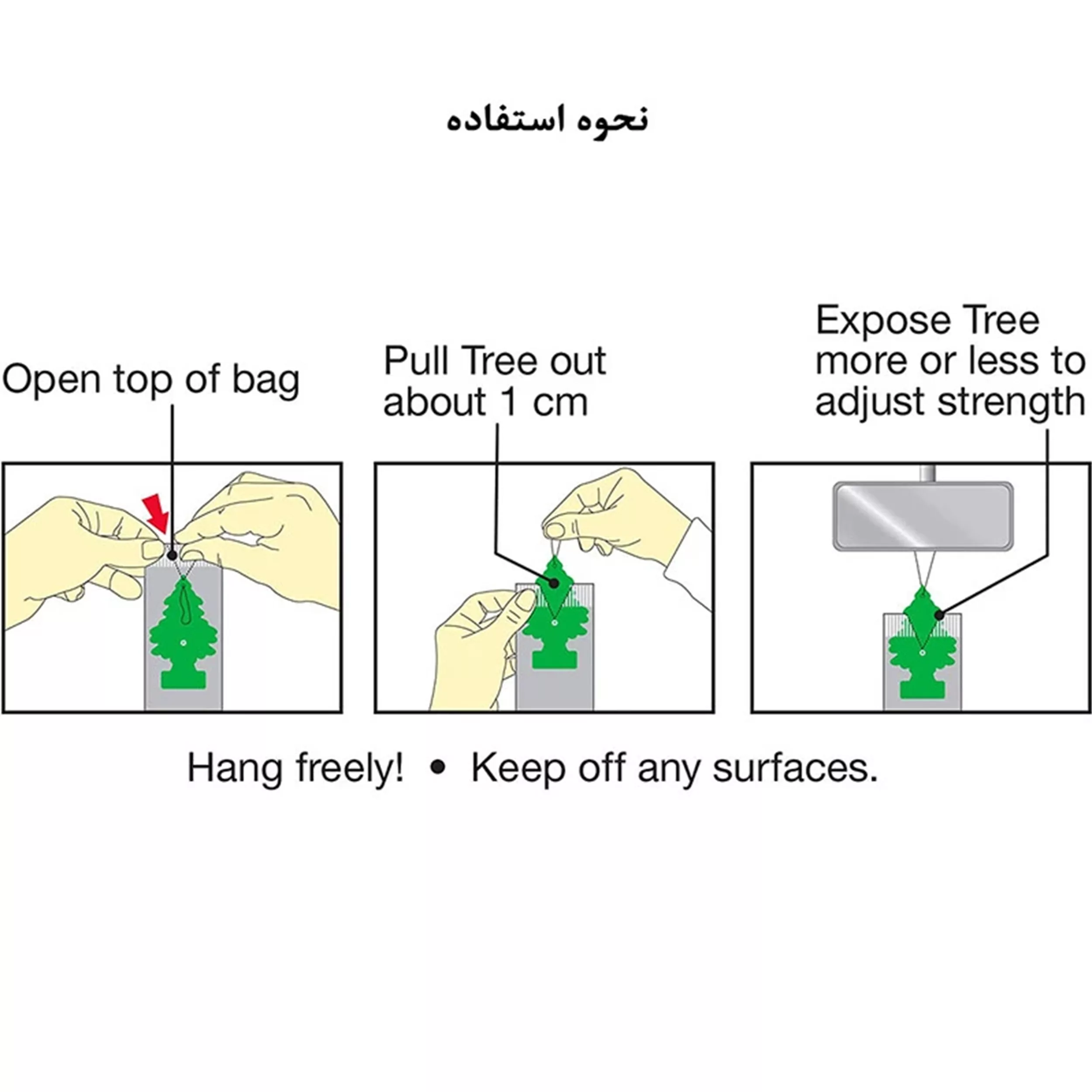 خوشبوکننده خودرو لیتل تریس مدل NEW CAR