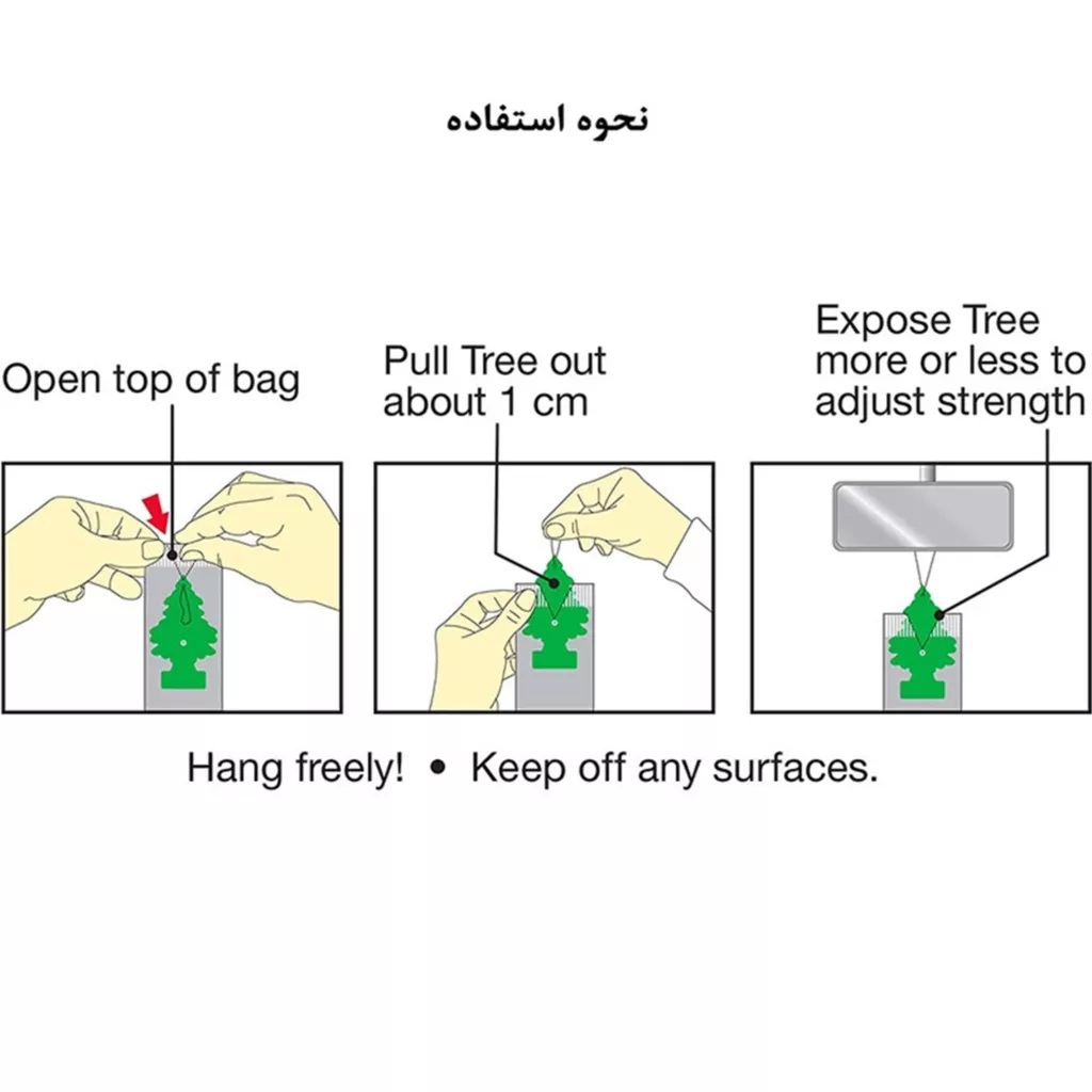 خوشبوکننده خودرو لیتل تریس مدلُ New Car Scent بسته 3 عددی