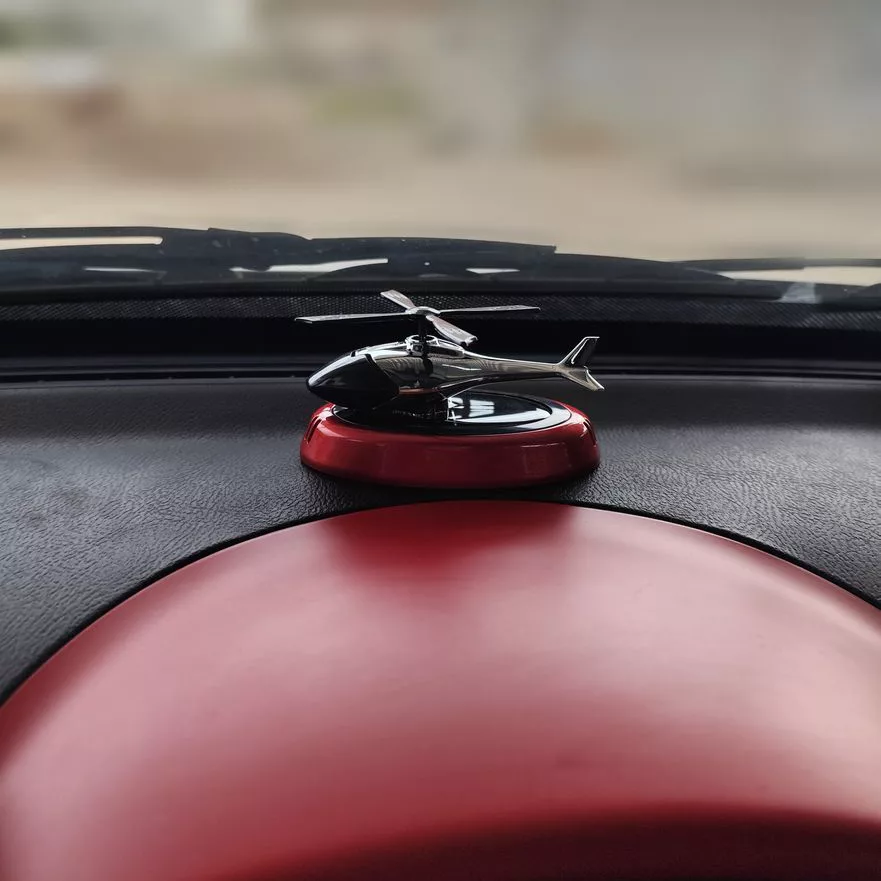 خوشبوکننده خودرو خورشیدی مدل هلیکوپتر کد KTP030_BLUE